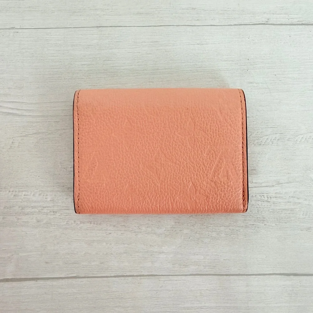 Louis Vuitton Rosalie Coin Purse Peach Pink Monogram Empreinte Leather Wallet